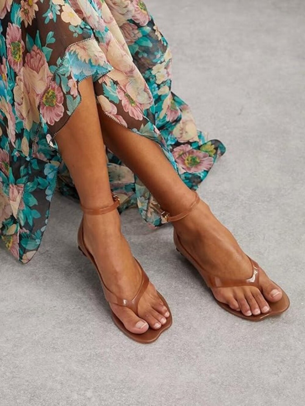 Jelly Thong Heeled Sandals